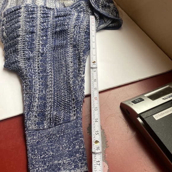 Knox Rose Crochet Sheer Long Open Front Cardigan - Picture 8 of 10